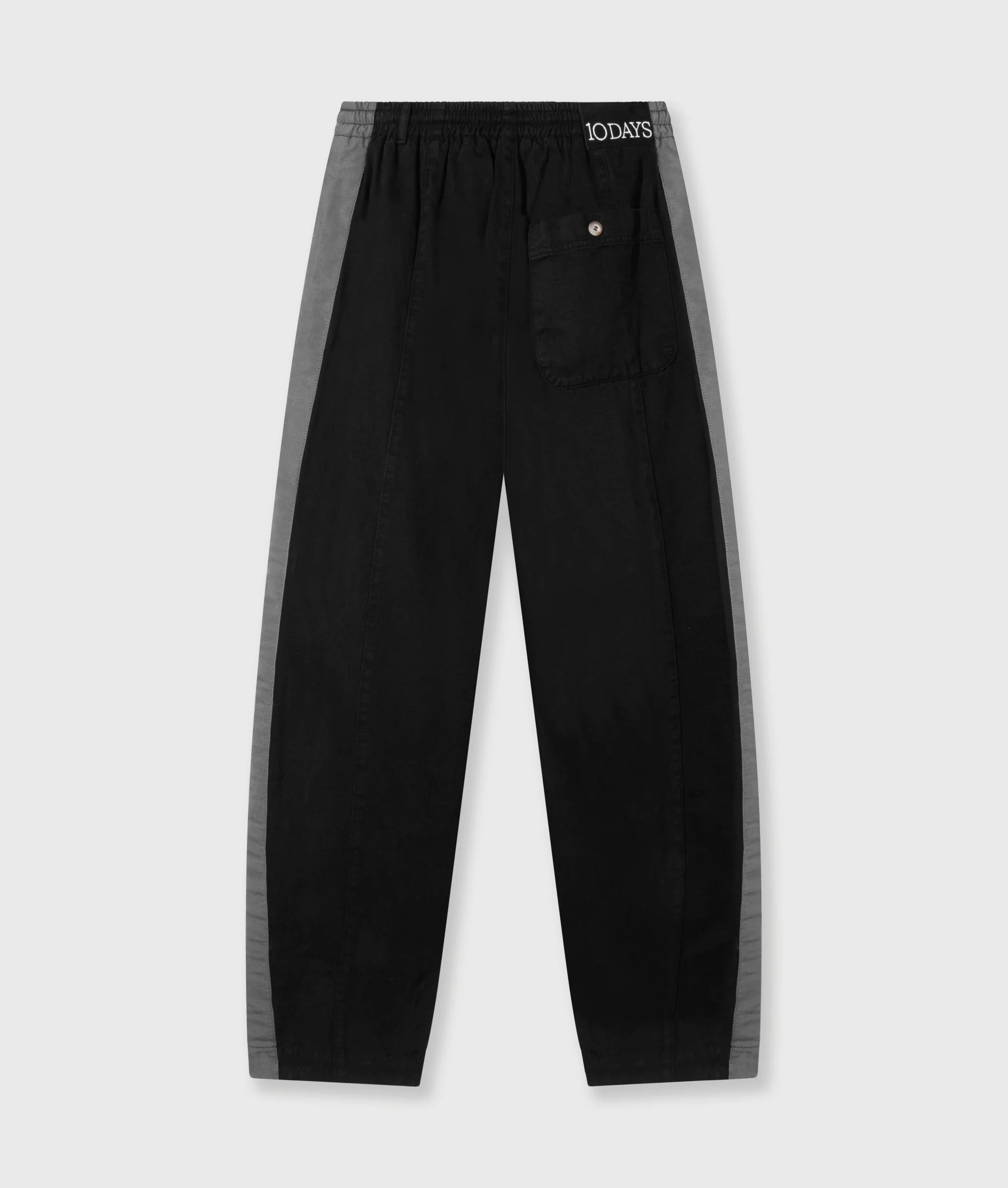 10 DAYS Wide Tapered Pants Twill Black