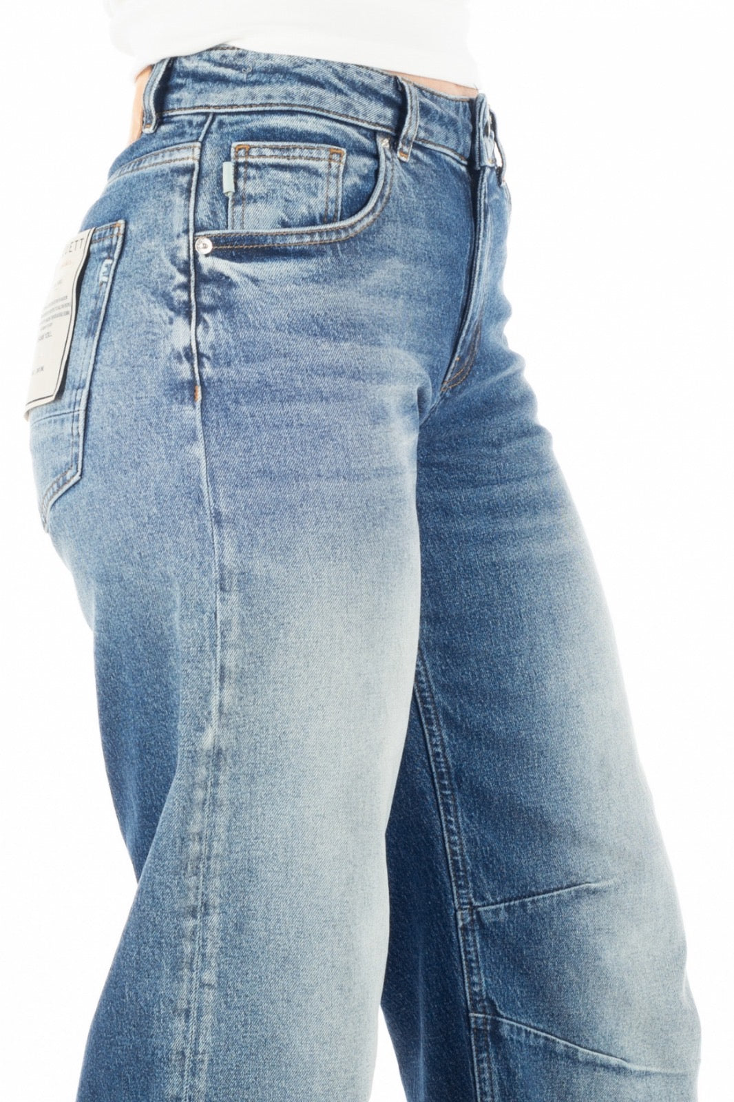 Etiquett Denim Smarty Sincerely blau