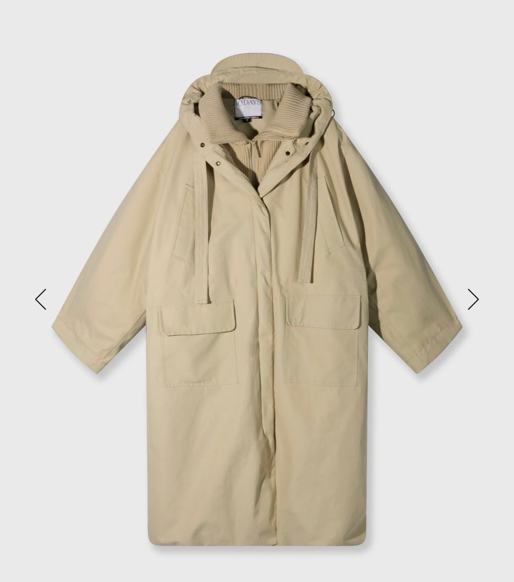 10 DAYS The Royal Parka Pure Sand