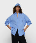 10 Days Karierte Hemdbluse blau