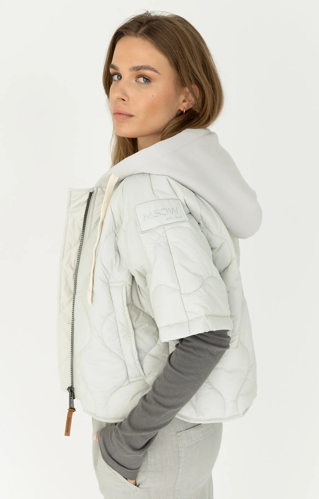 MSCW Moscow Jacke Tony Pearl solid ( hellgrau)