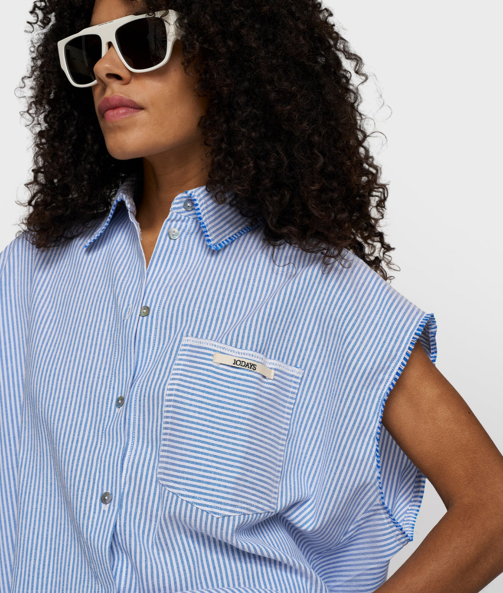 10 Days Cotton Bluse Stripes