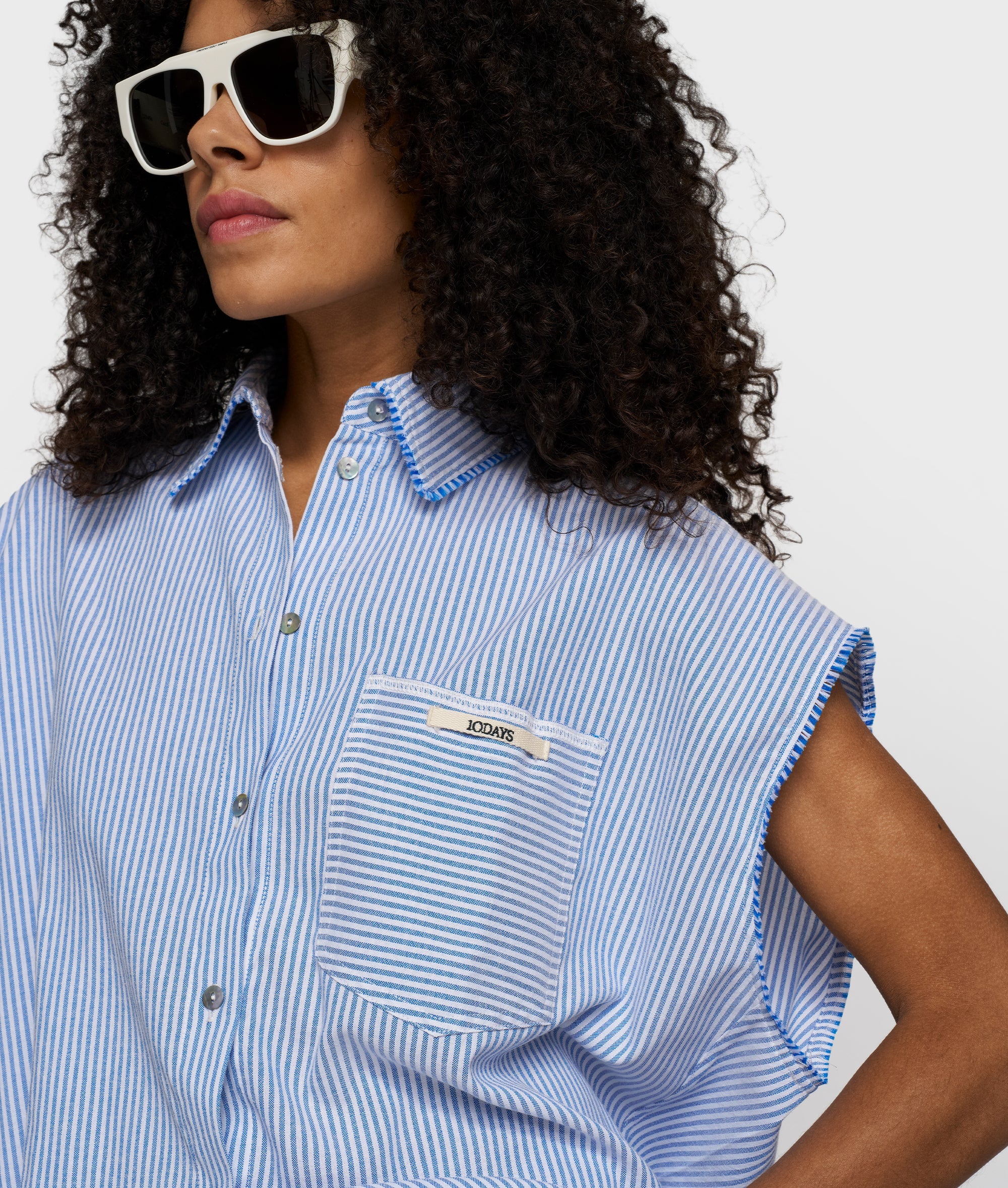 10 Days Cotton Bluse Stripes