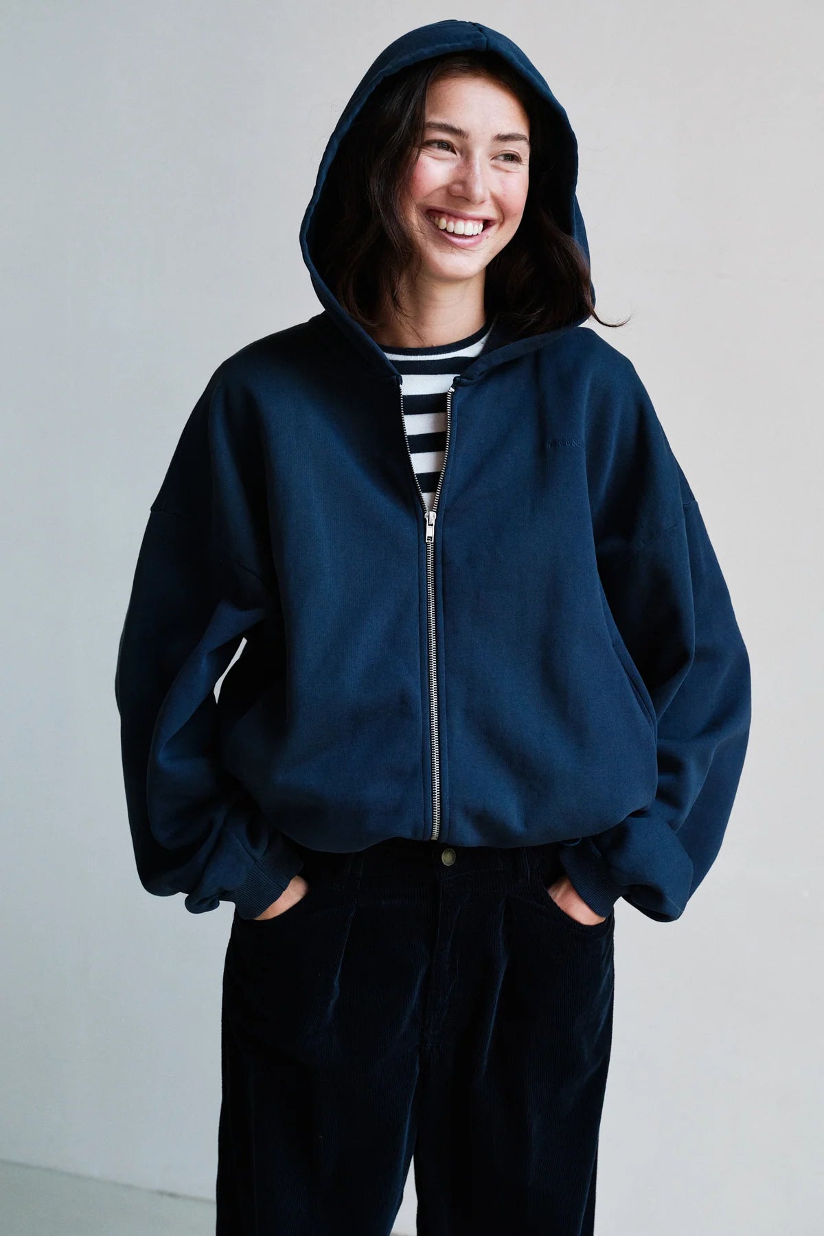 Penn&ink Jacke Navy blau mit Print (W26T1347LTD)
