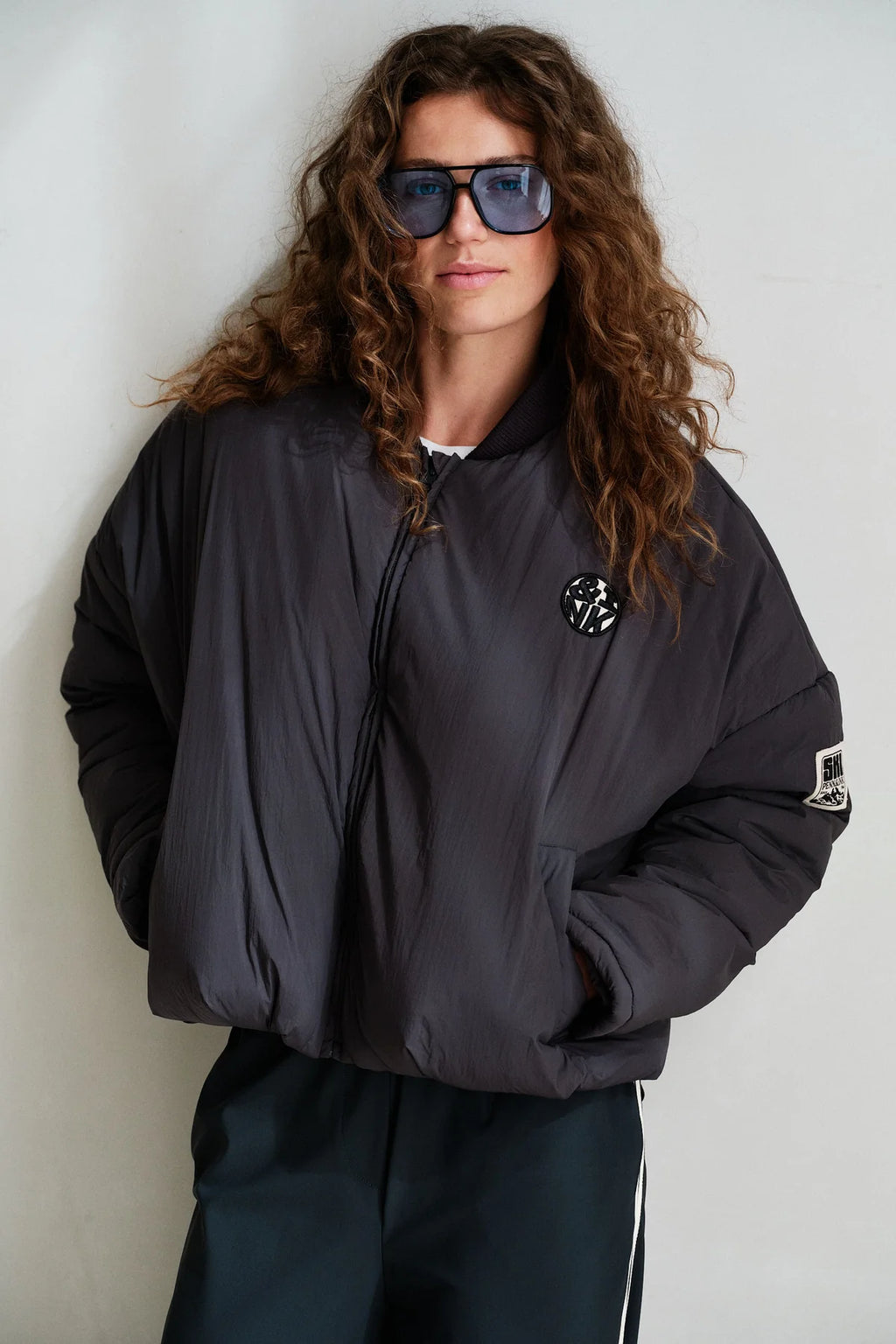 Penn&Ink Bomber Jacke Anthrazit