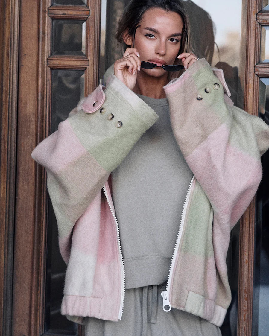 Liv Bergen Zamira Check Wolljacke oversized