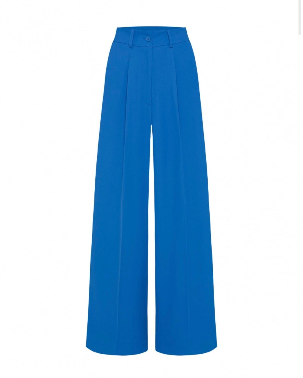 Senses The Label Wide Leg Hose PE:RI mit Bundfalten Unique Blue