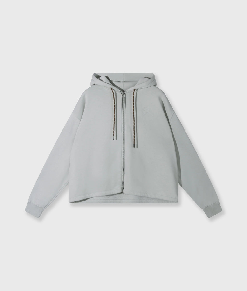 10 Days Statement Zip Hoodie Clean Blue