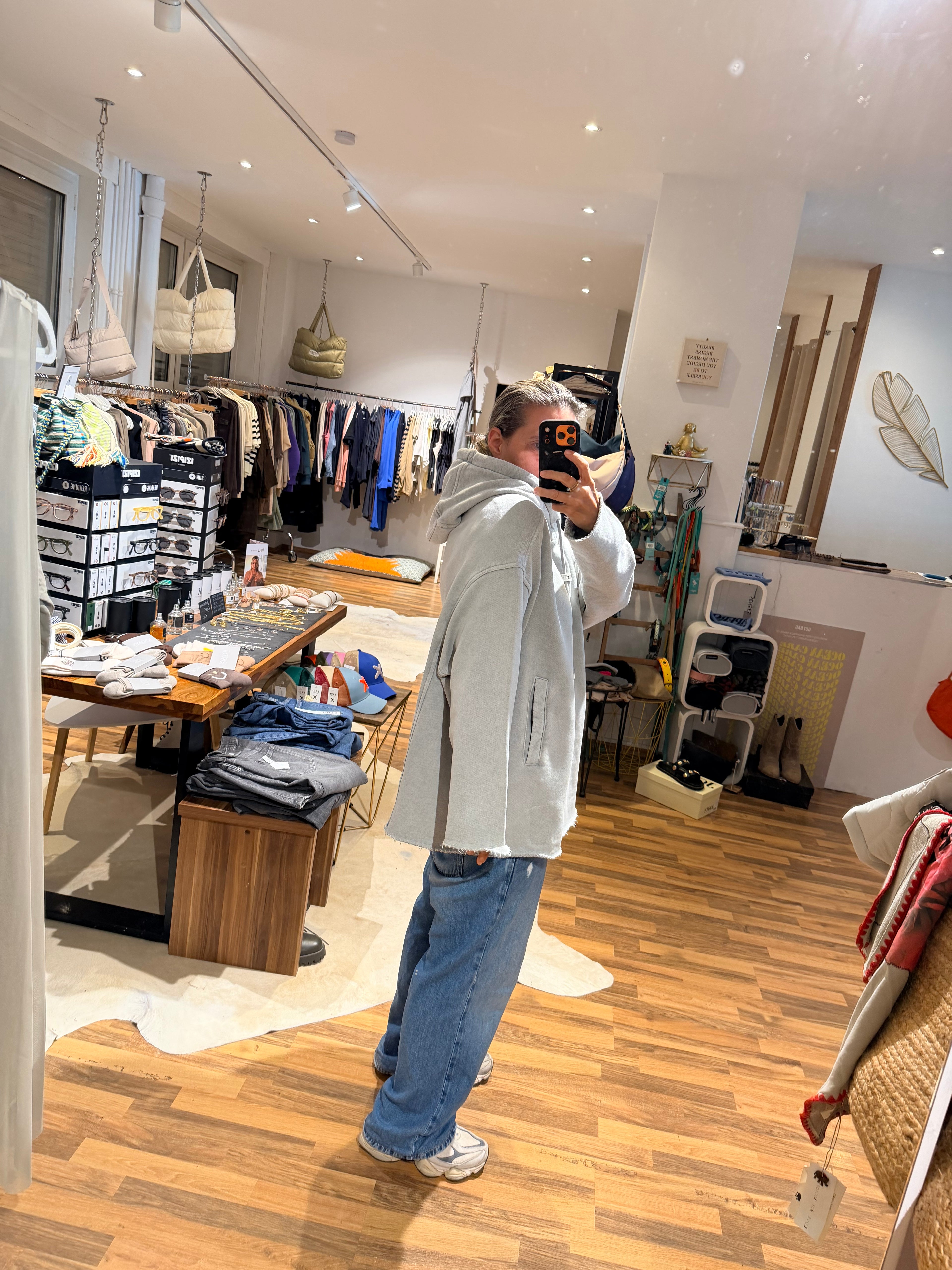 Liv Bergen Rotterdam Oversized Hoodie Stone Acid