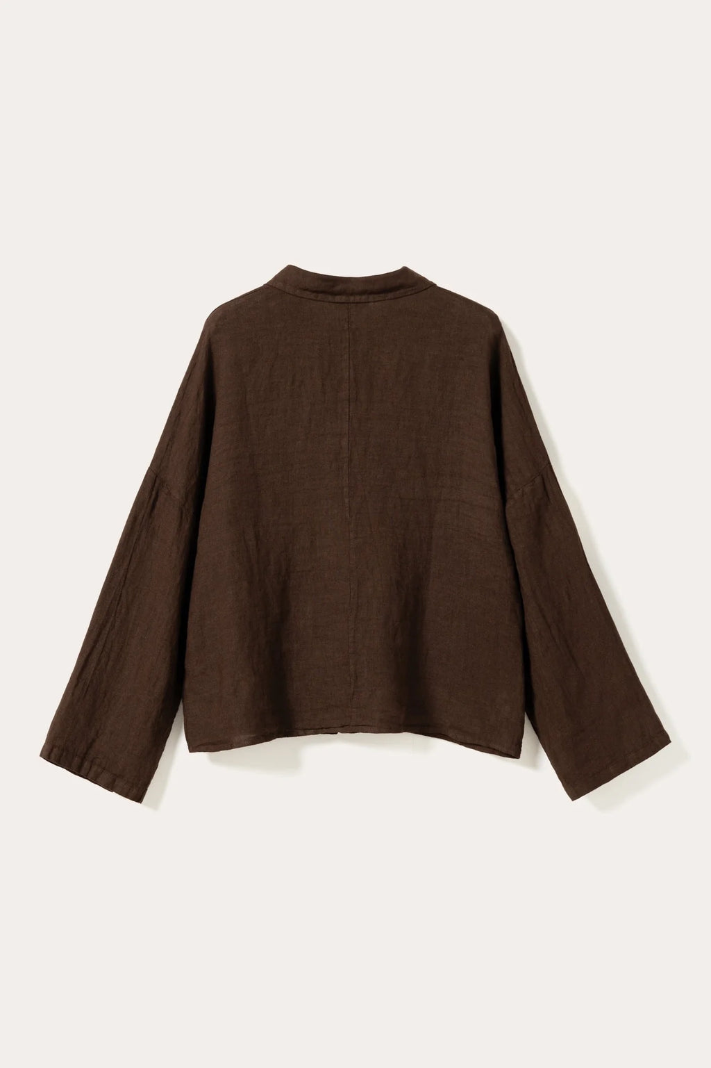 Noella Leonora Leinen Bluse Choclat braun