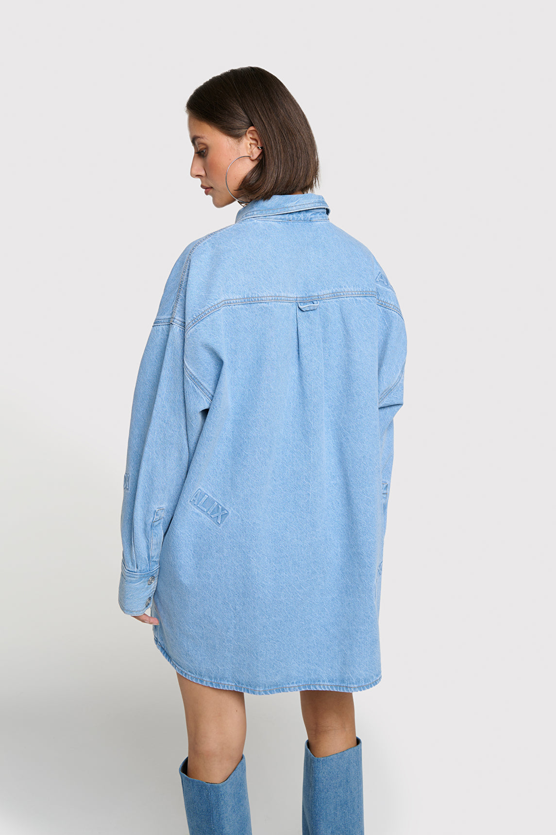 ALIX The Label Blusenkleid Denim