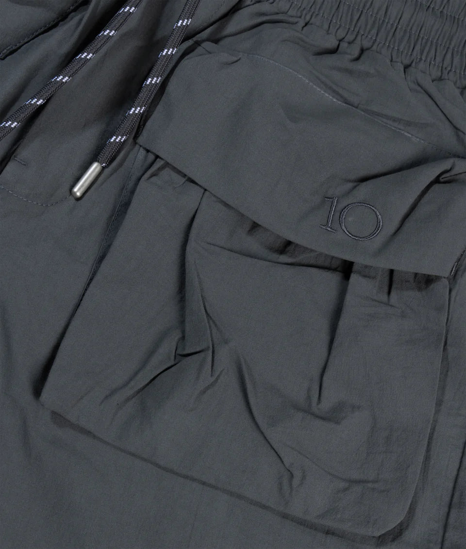 10 Days Crinkle Utility Shorts Farbe Steel Blue