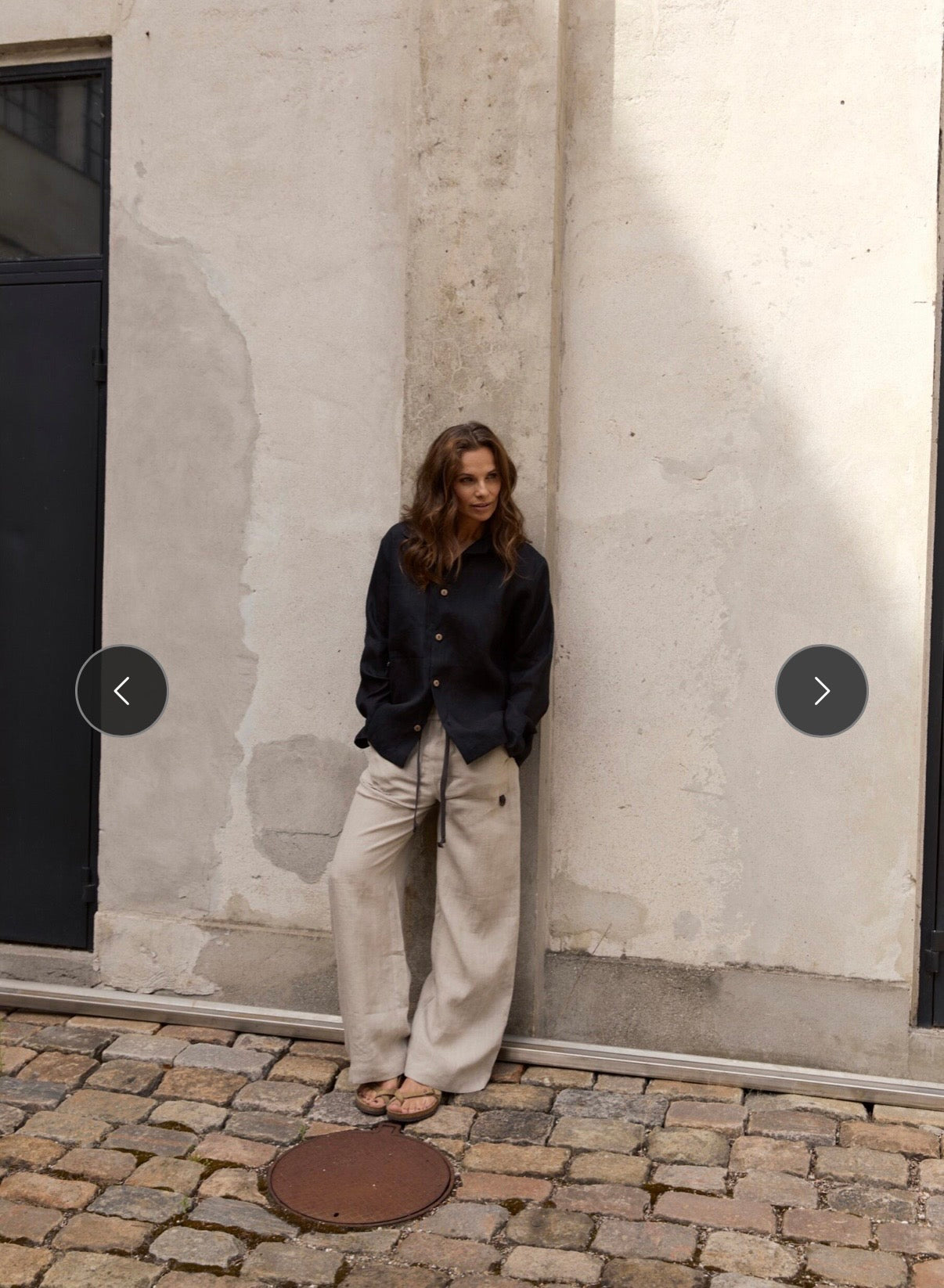 HSCP Henriette Steffensen Hanf Hose Baggy in weiß oder naturfarben