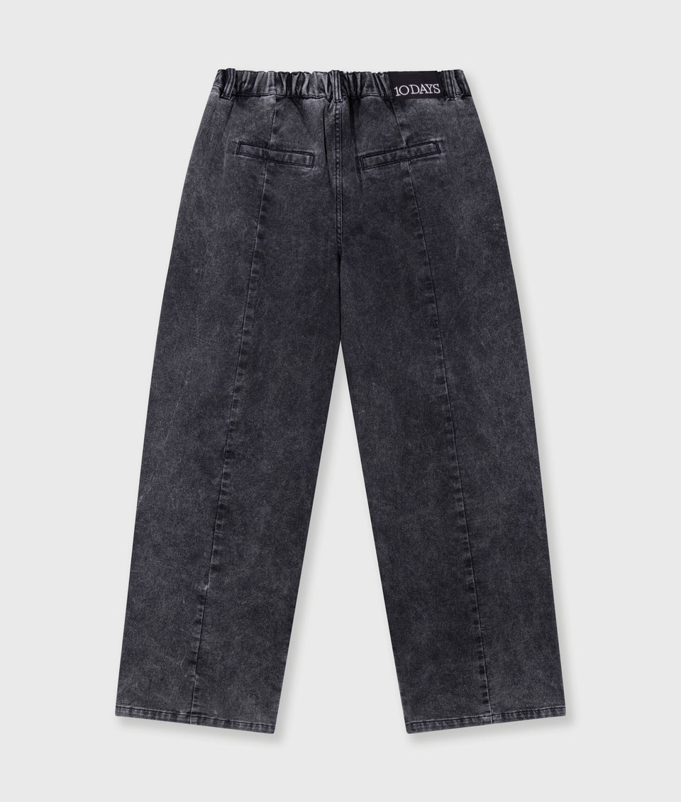 10 Days Denim Jogginghose Bar Black
