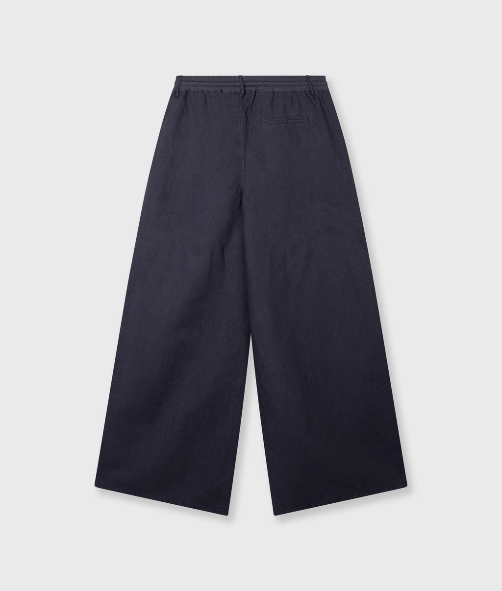 10 Days Cotton Linen Hose Steel Blue