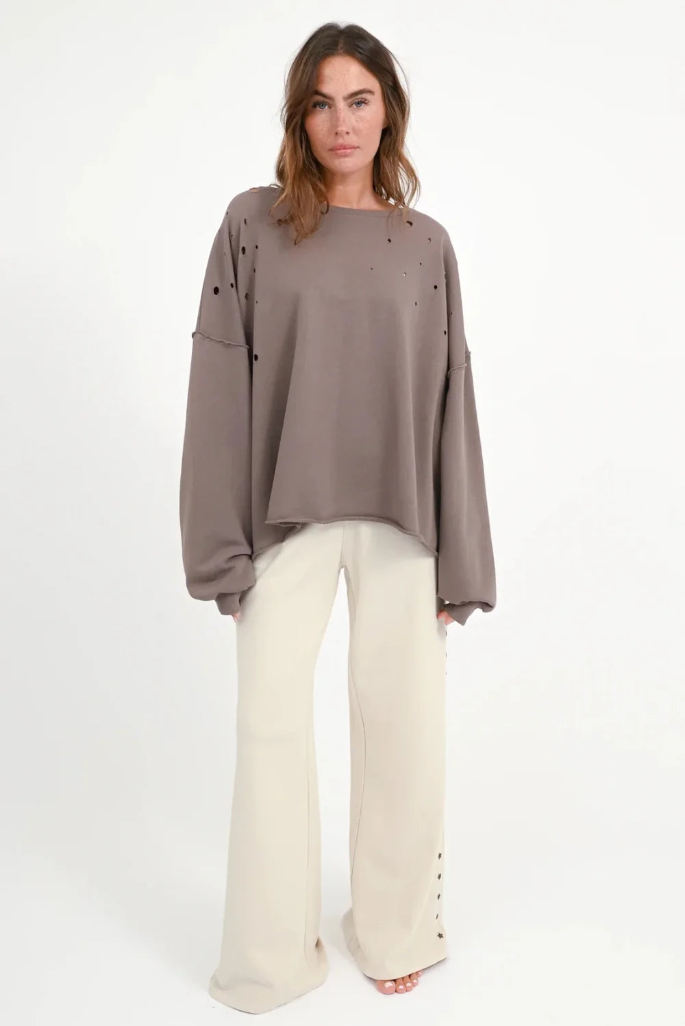 Love Joy Victory Sweatshirt Bira mit Rückenapplikation