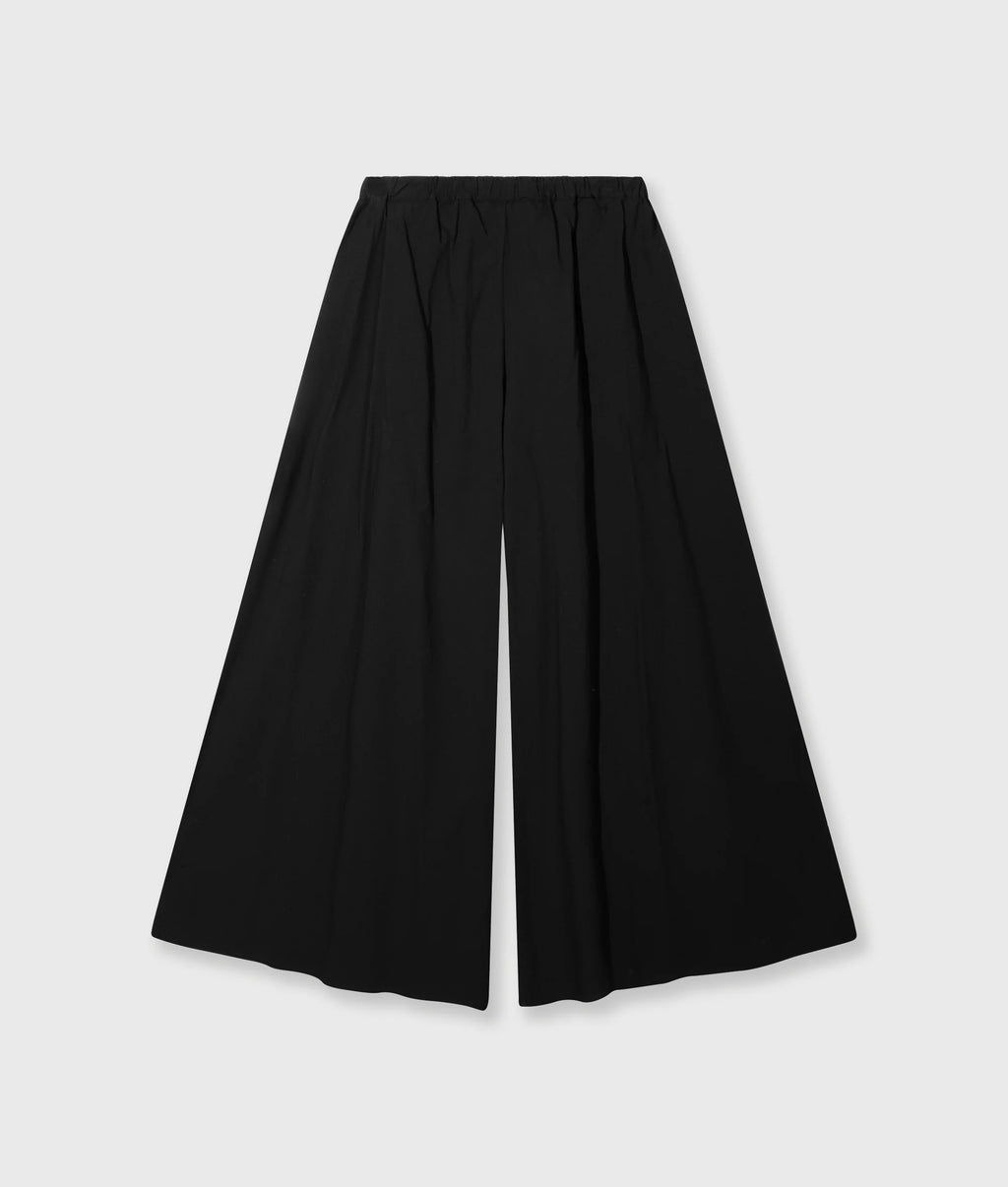 10 Days Wide Pants Popeline schwarz