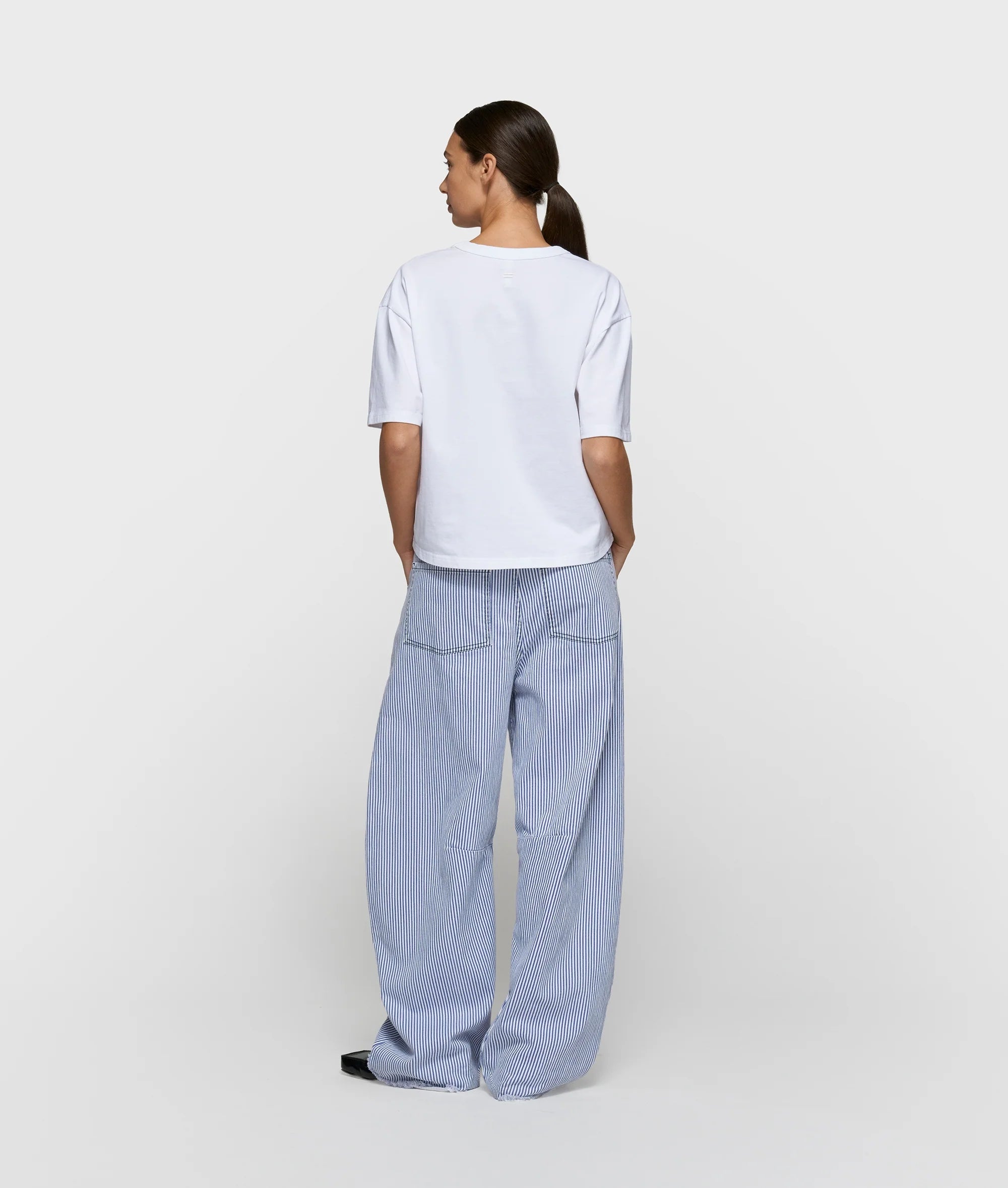 10 Days Western Pants Stripes weiß/blau