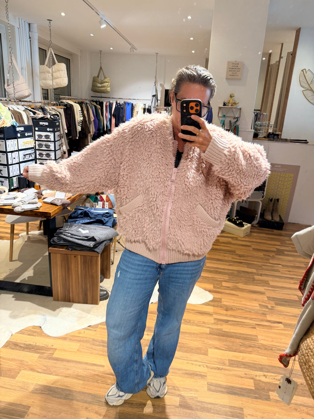 Liv Bergen Amsterdam New Teddy Jacke soft pink