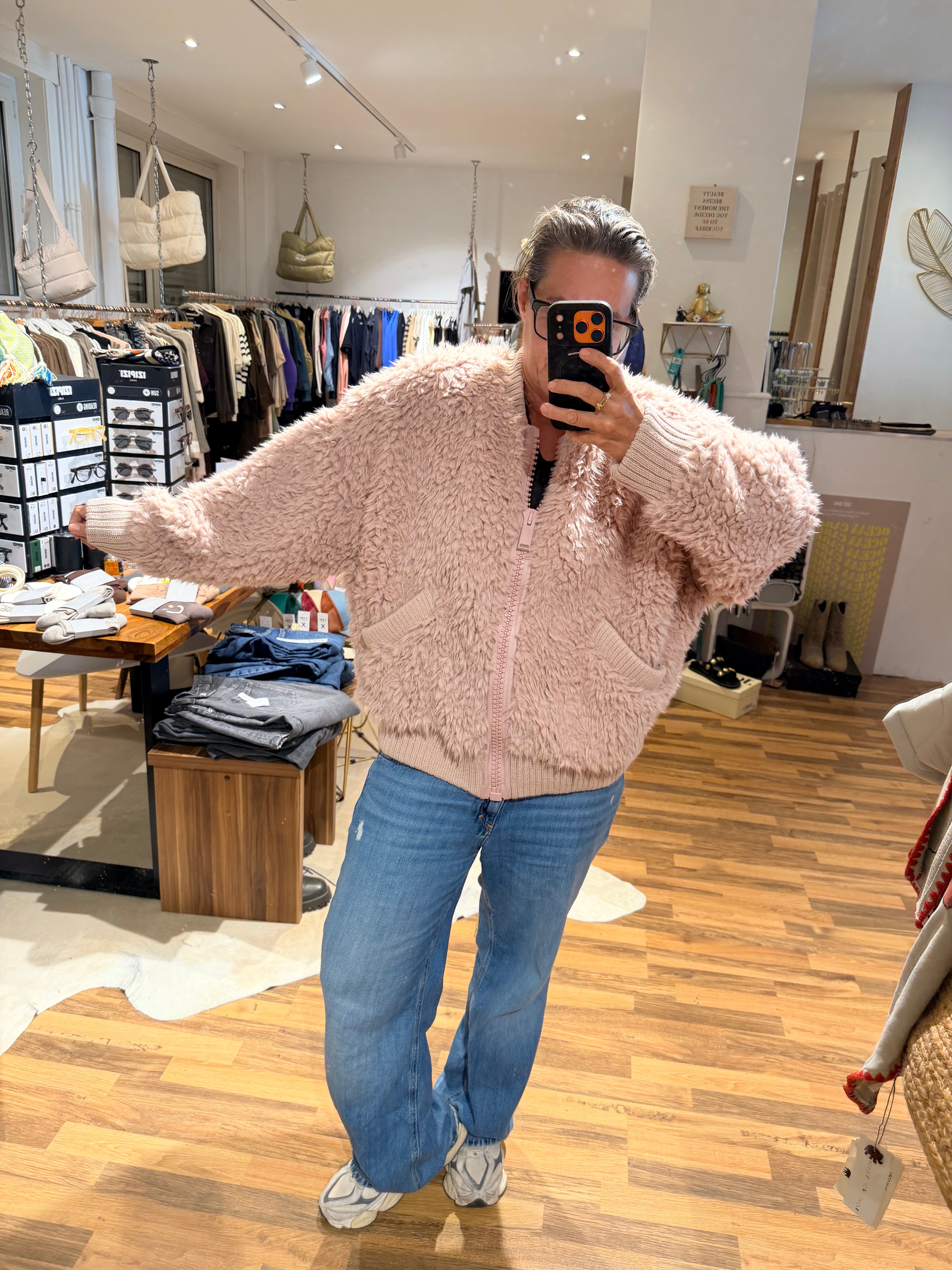 Liv Bergen Amsterdam New Teddy Jacke soft pink