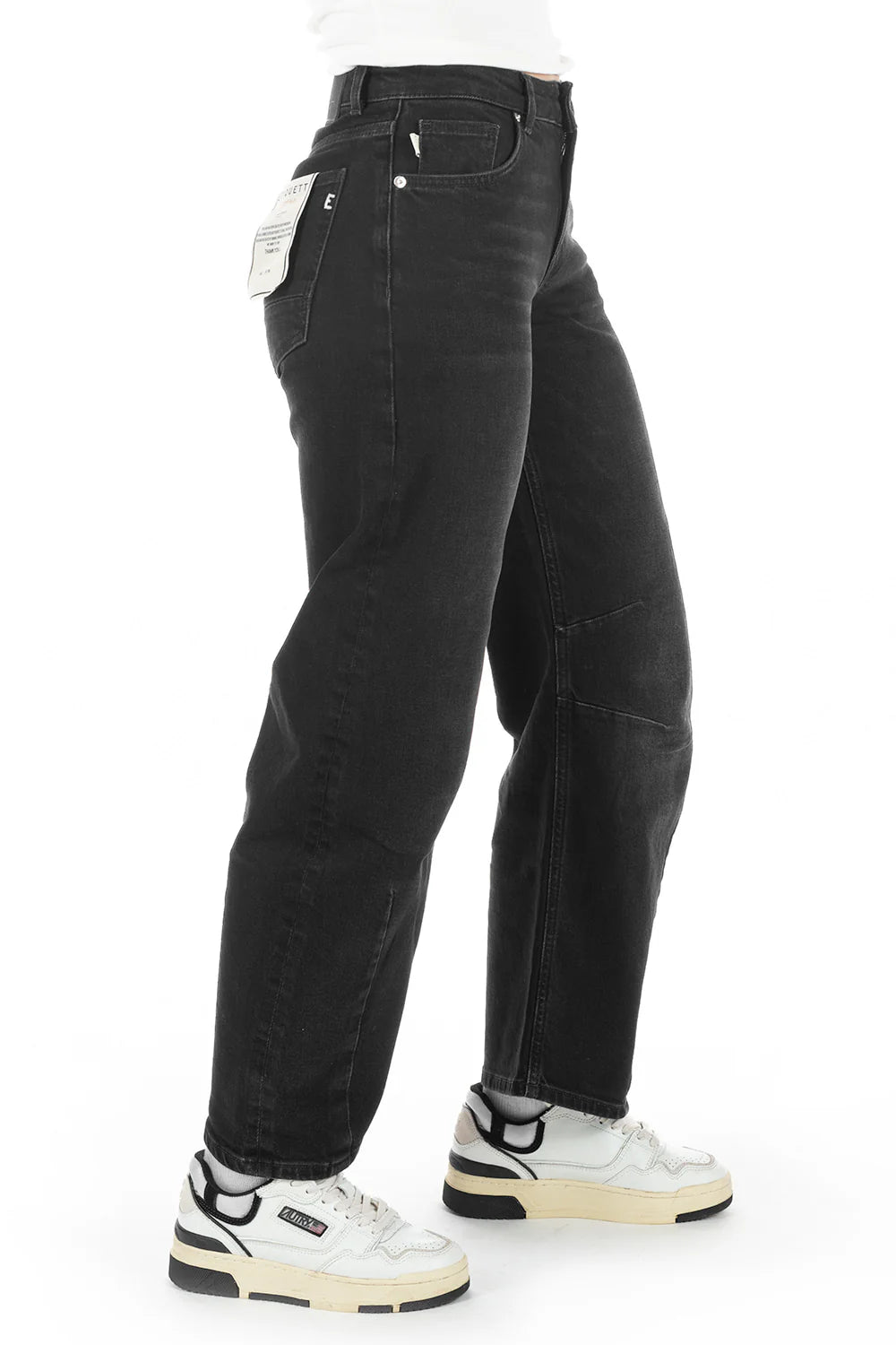 Etiquett Smarty ausgewaschenes Schwarz