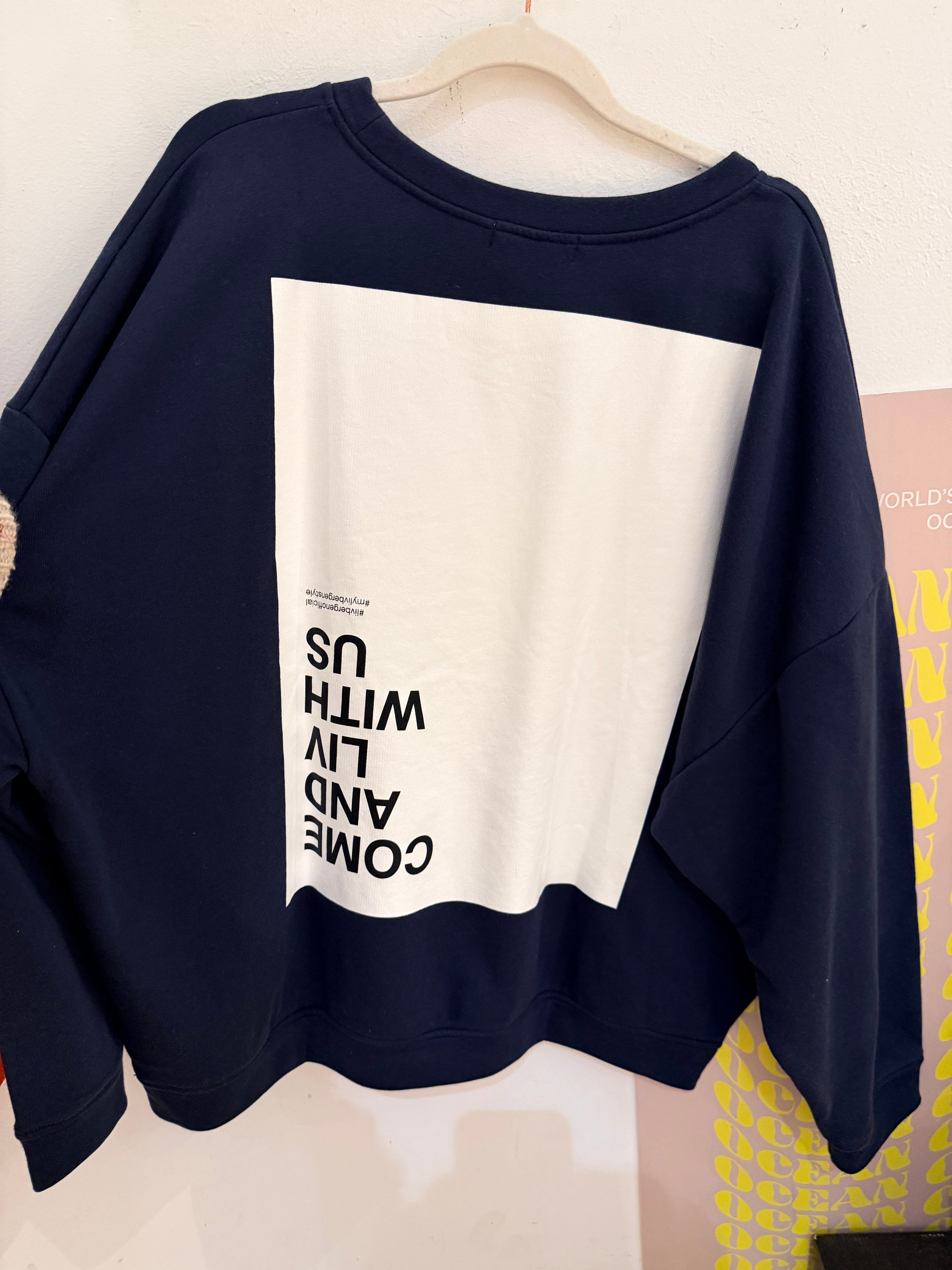 Liv Bergen Ella Come Sweatshirt Marino ( Navy Blau)