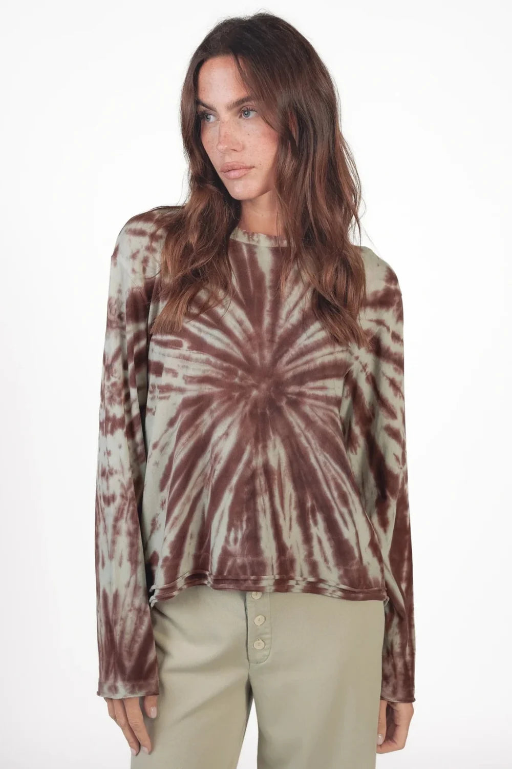 Love Joy Victory Batik Langarmshirt Maybell in pussywillow grey