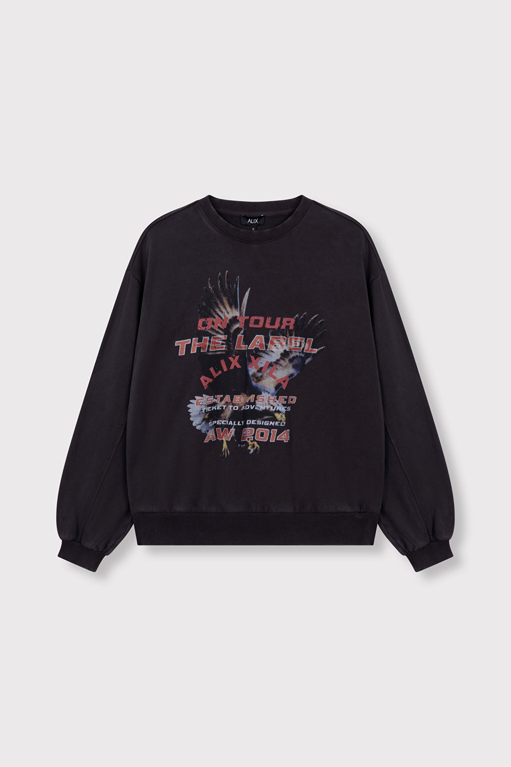 Alix The Label Eagle Sweater Charcoil Grey