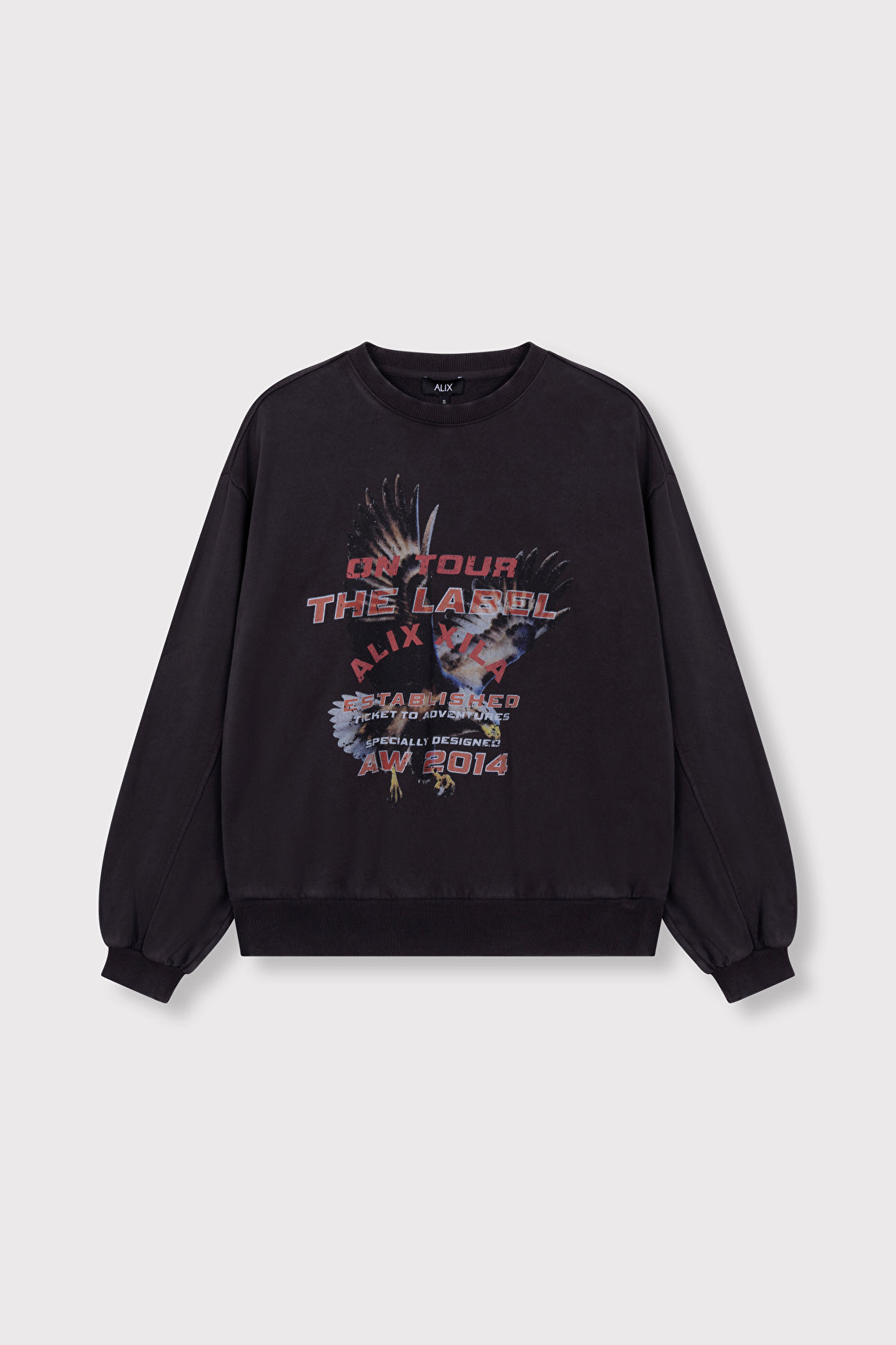 Alix The Label Eagle Sweater Charcoil Grey