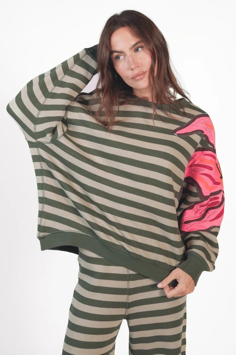 Love Joy Victory Wendbares Sweatshirt Stripes Honi