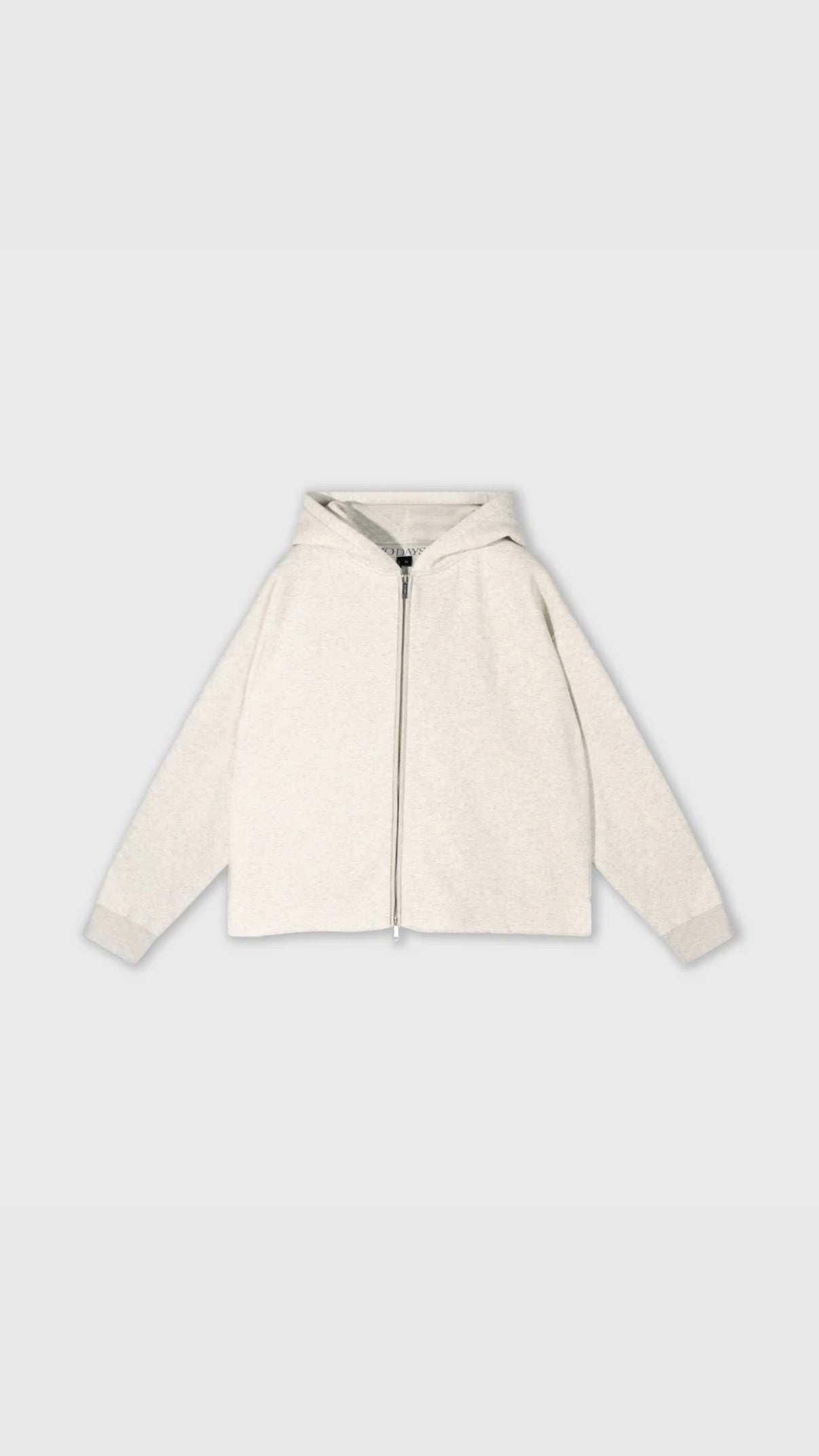 10 days Statement ZIP Hoodie soft white melee