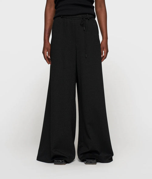 10 Days Super Wide Pants Pinstripe schwarz