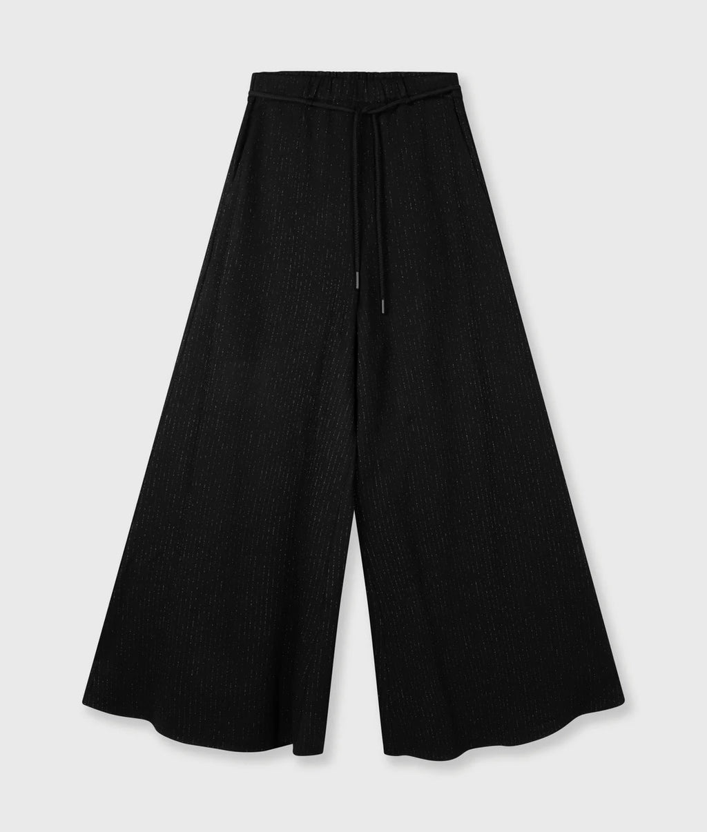 10 Days Super Wide Pants Pinstripe schwarz
