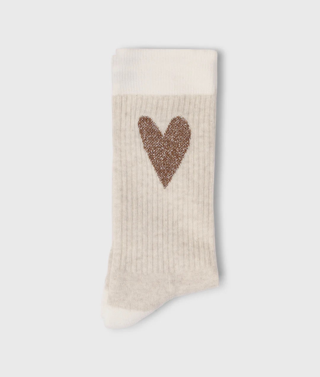 10 Days Socks Heart soft white melee ( sandfarben)