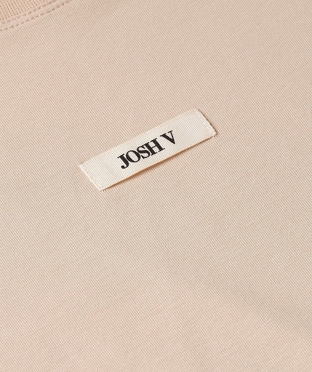 Josh V Sue Tshirt ärmellos mit Schulterpolster in Khaki Melange oder Dusty pink