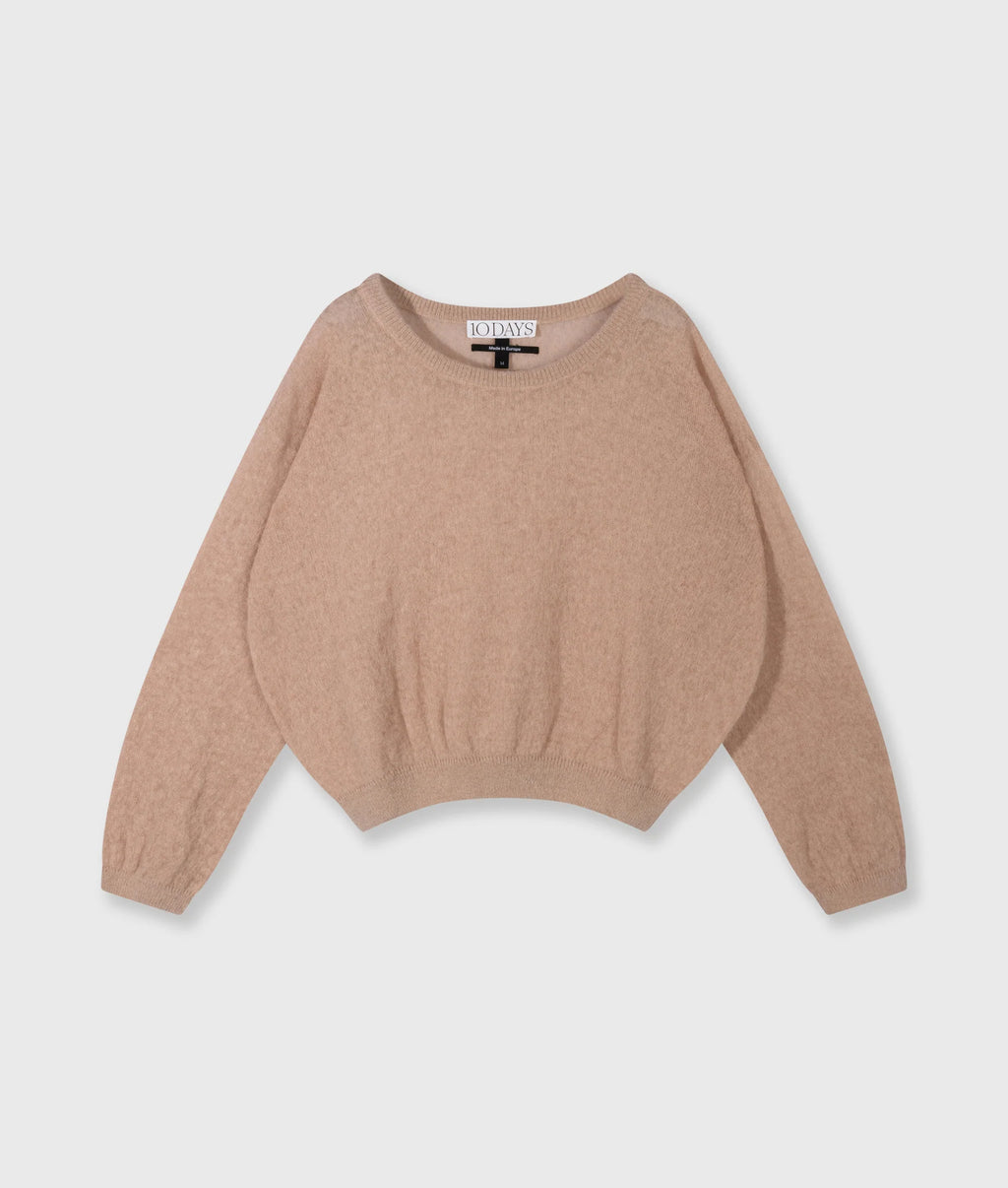 10 Days Thin Knit Sweater Light Fudge