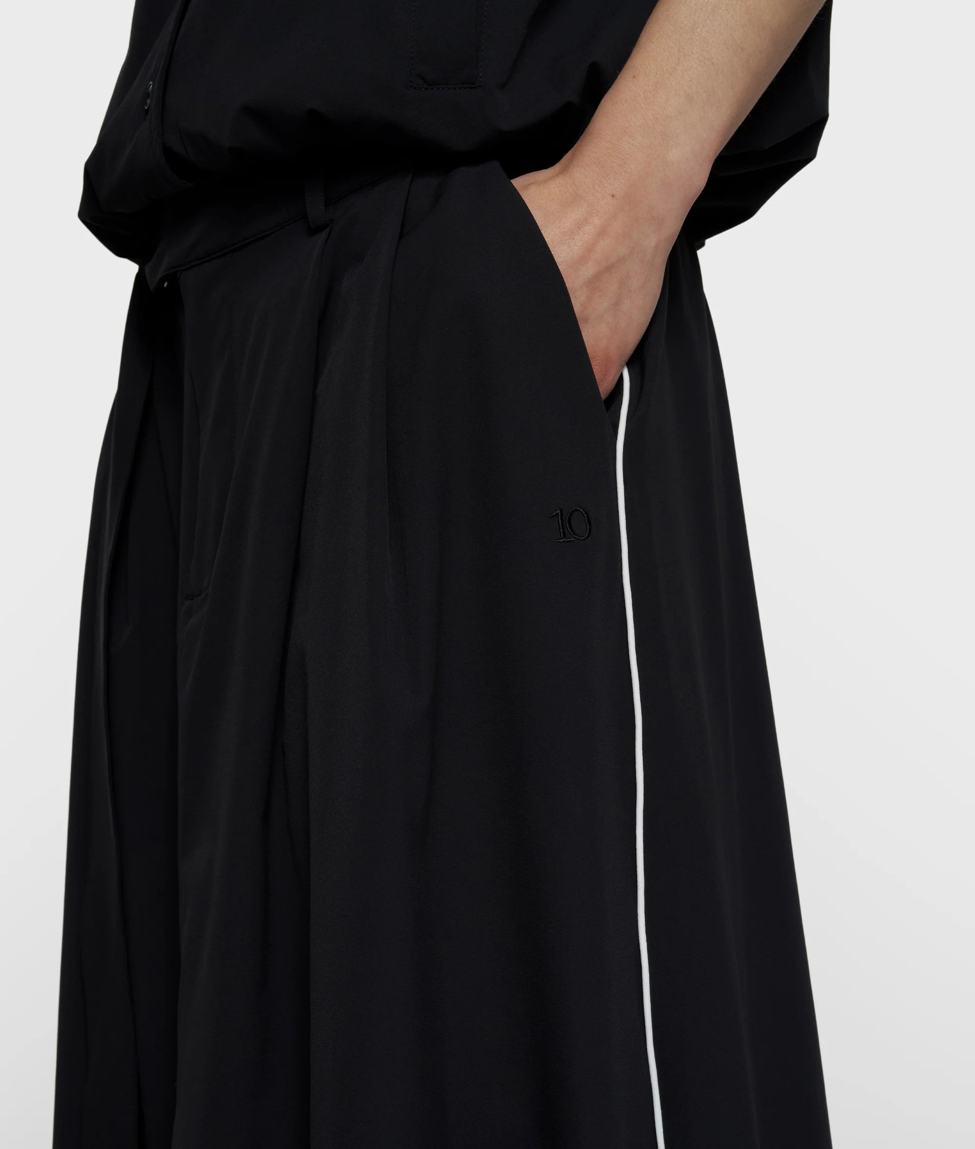 10 Days Wide Travel Skirt schwarz