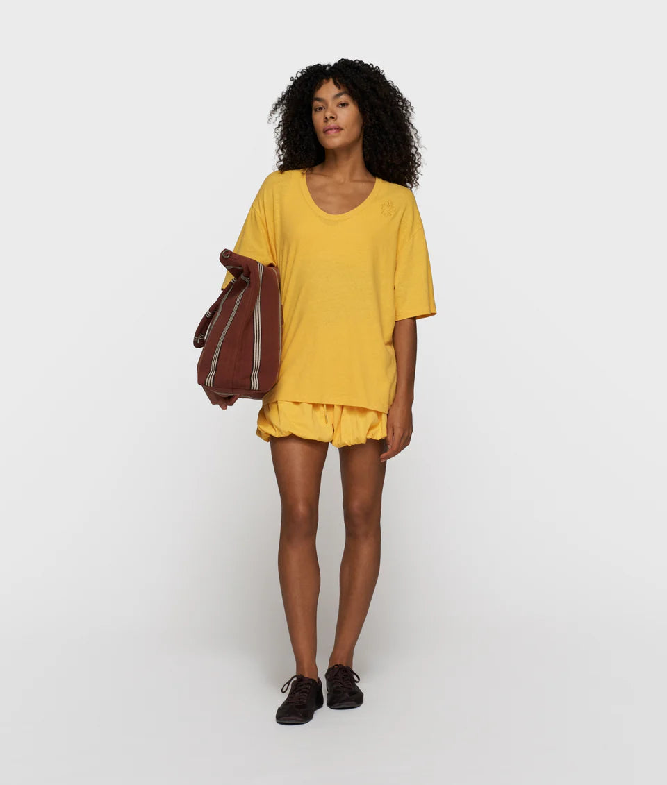 10 Days Deep Tee Cotton Linen T-Shirt Mango