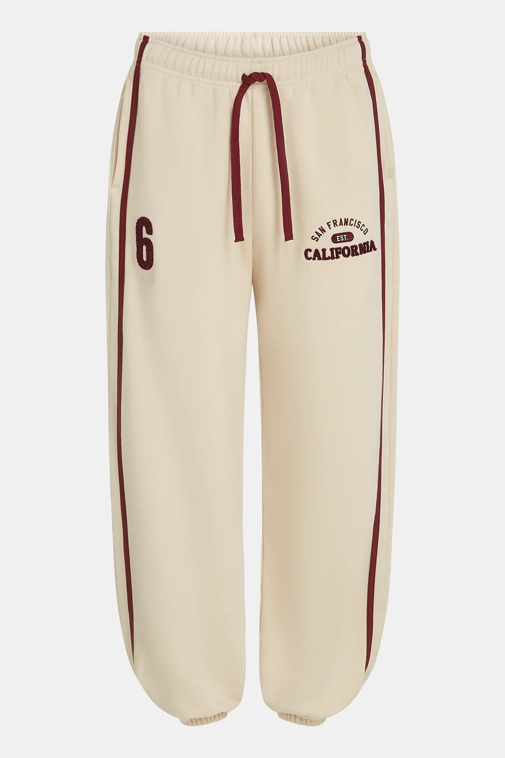 Penn&ink Joggpant Hose Oyster - Burgundy (W26F1991LTD)