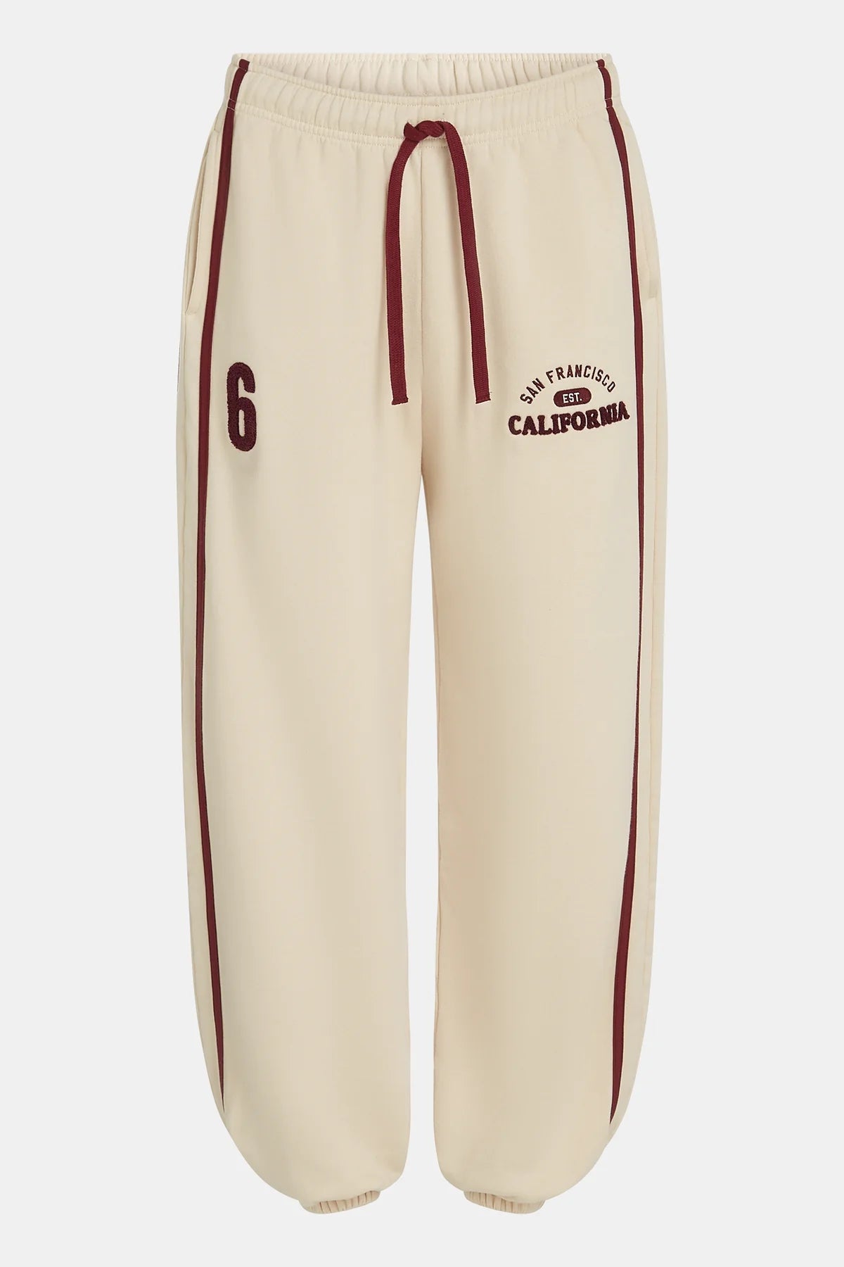 Penn&ink Joggpant Hose Oyster - Burgundy (W26F1991LTD)