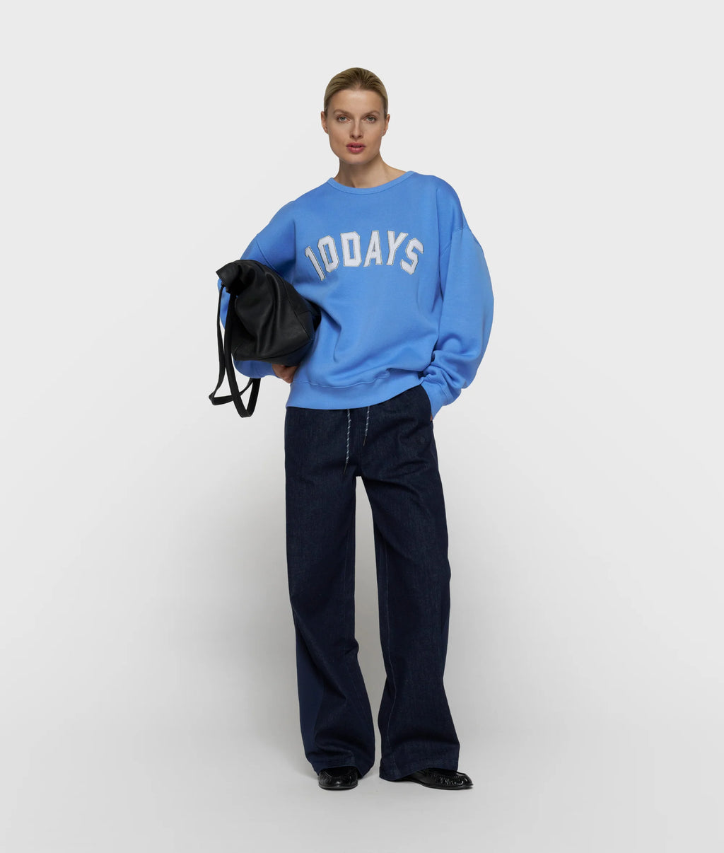 10 Days Western Hose Chambray dunkelblau