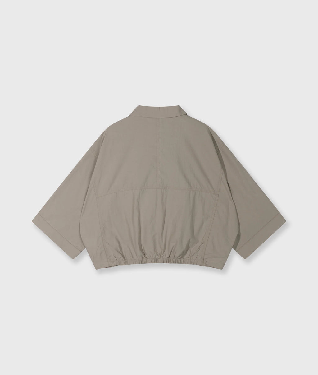 10 Days Wide Crinkle Jacket Farbe Fog