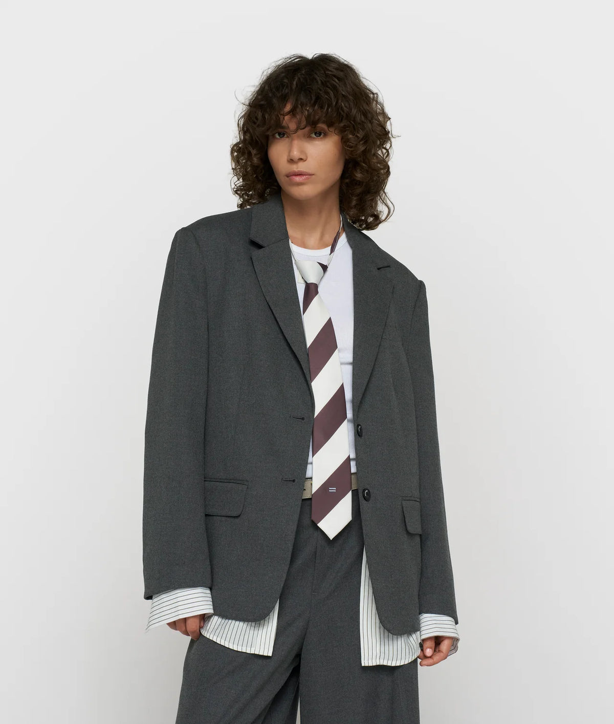 10 Days Statement Blazer mit Streifen Antra Melee