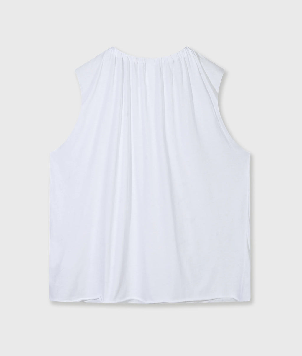 10 Days Pleated Top Jersey Moonrock oder weiß