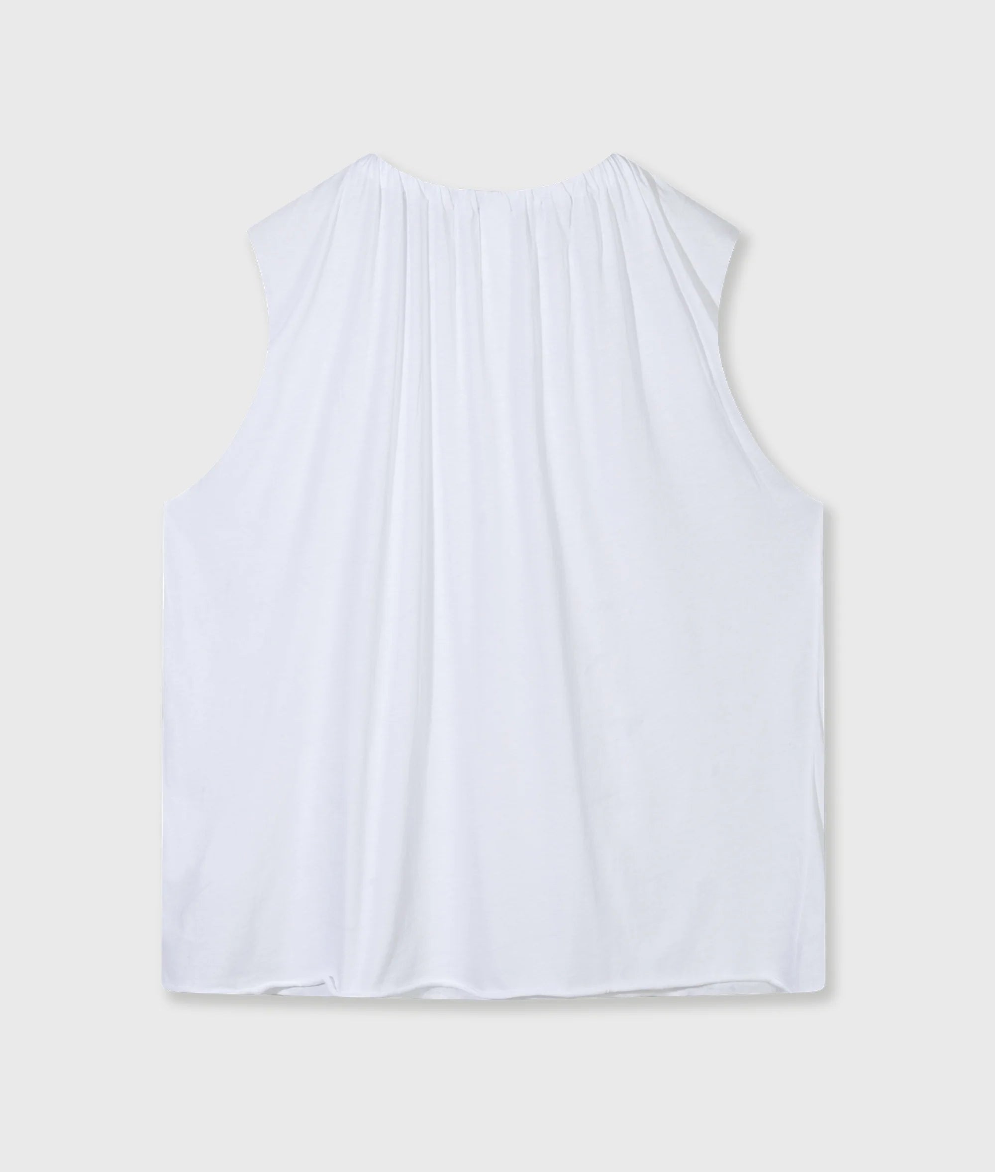 10 Days Pleated Top Jersey Moonrock oder weiß