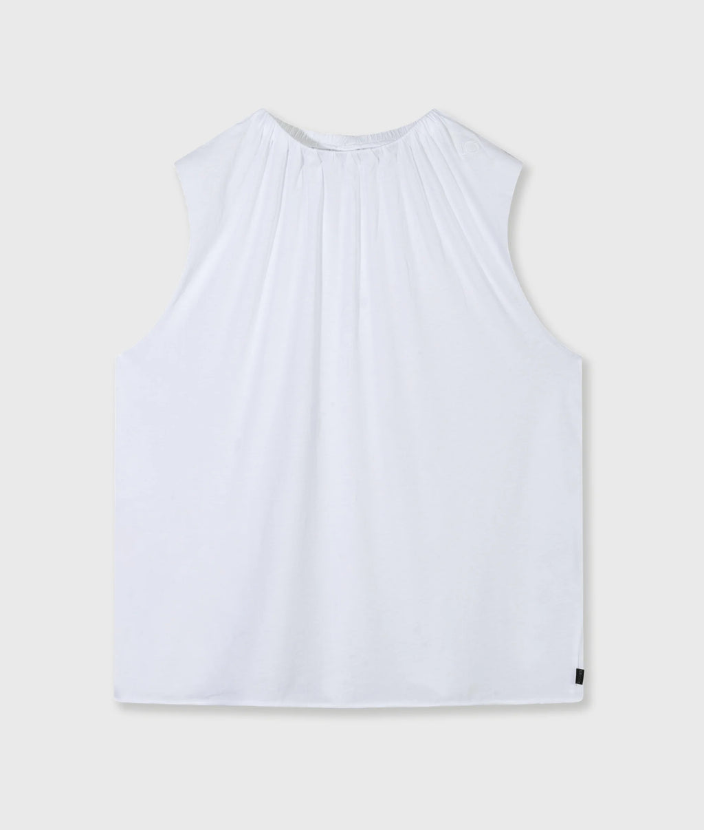 10 Days Pleated Top Jersey Moonrock oder weiß