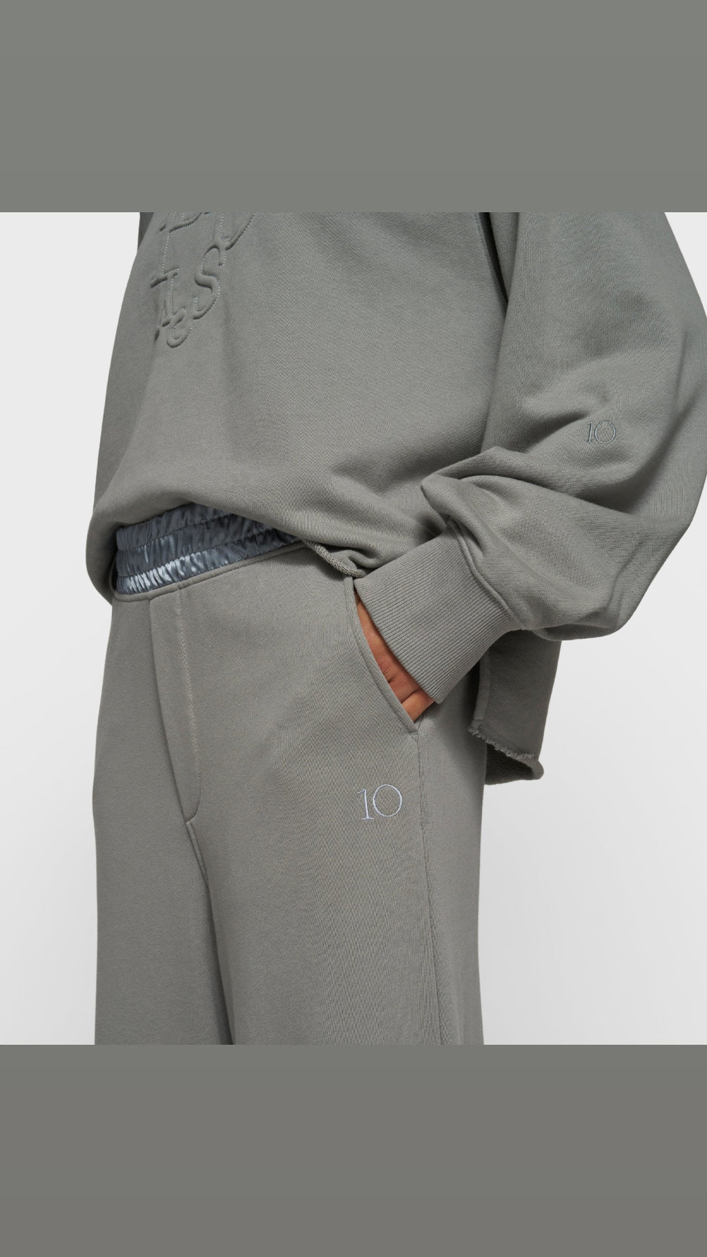 10 Days Wide Jogger Light graphite (hellgrau)