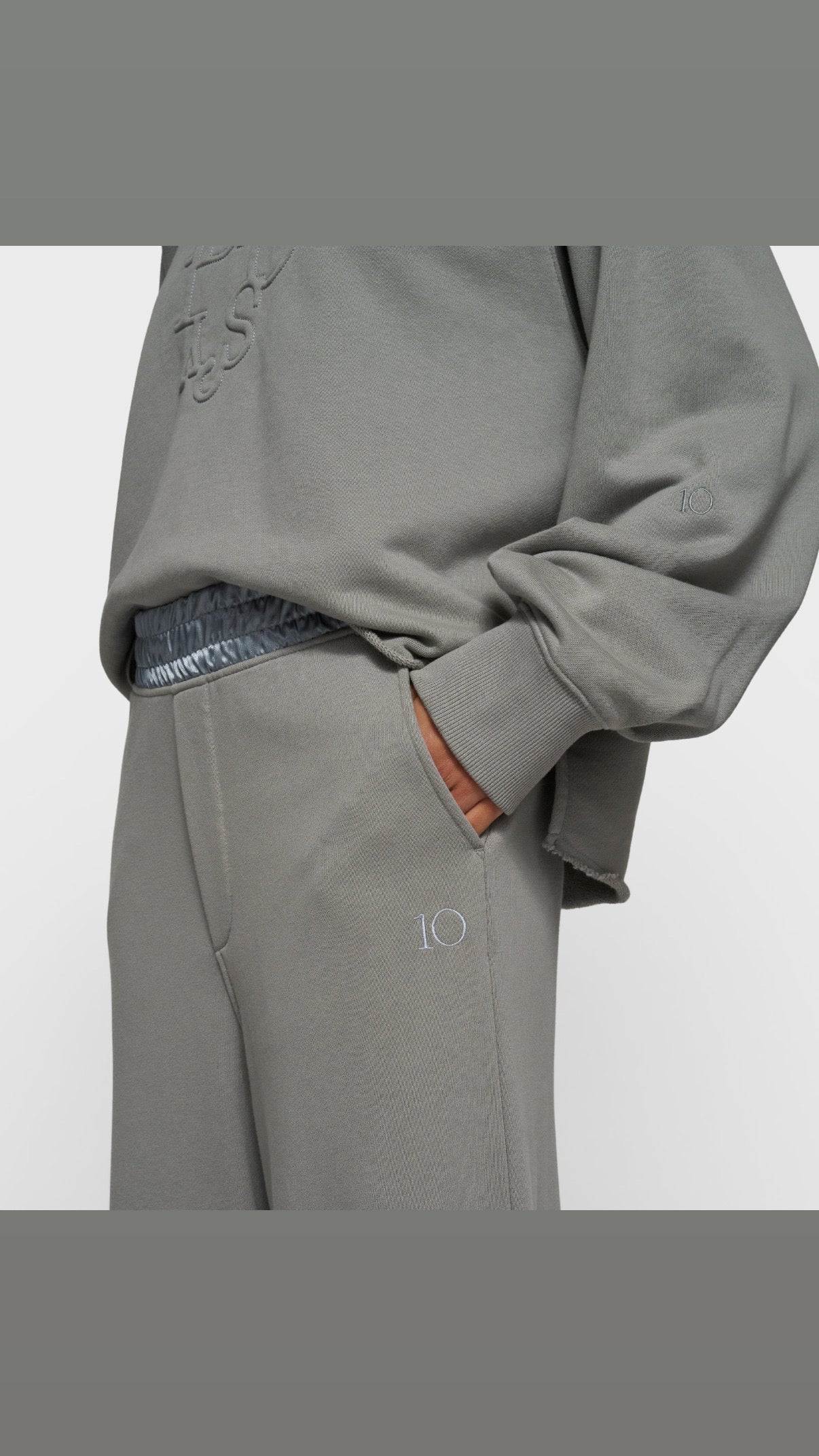 10 Days Wide Jogger Light graphite (hellgrau)