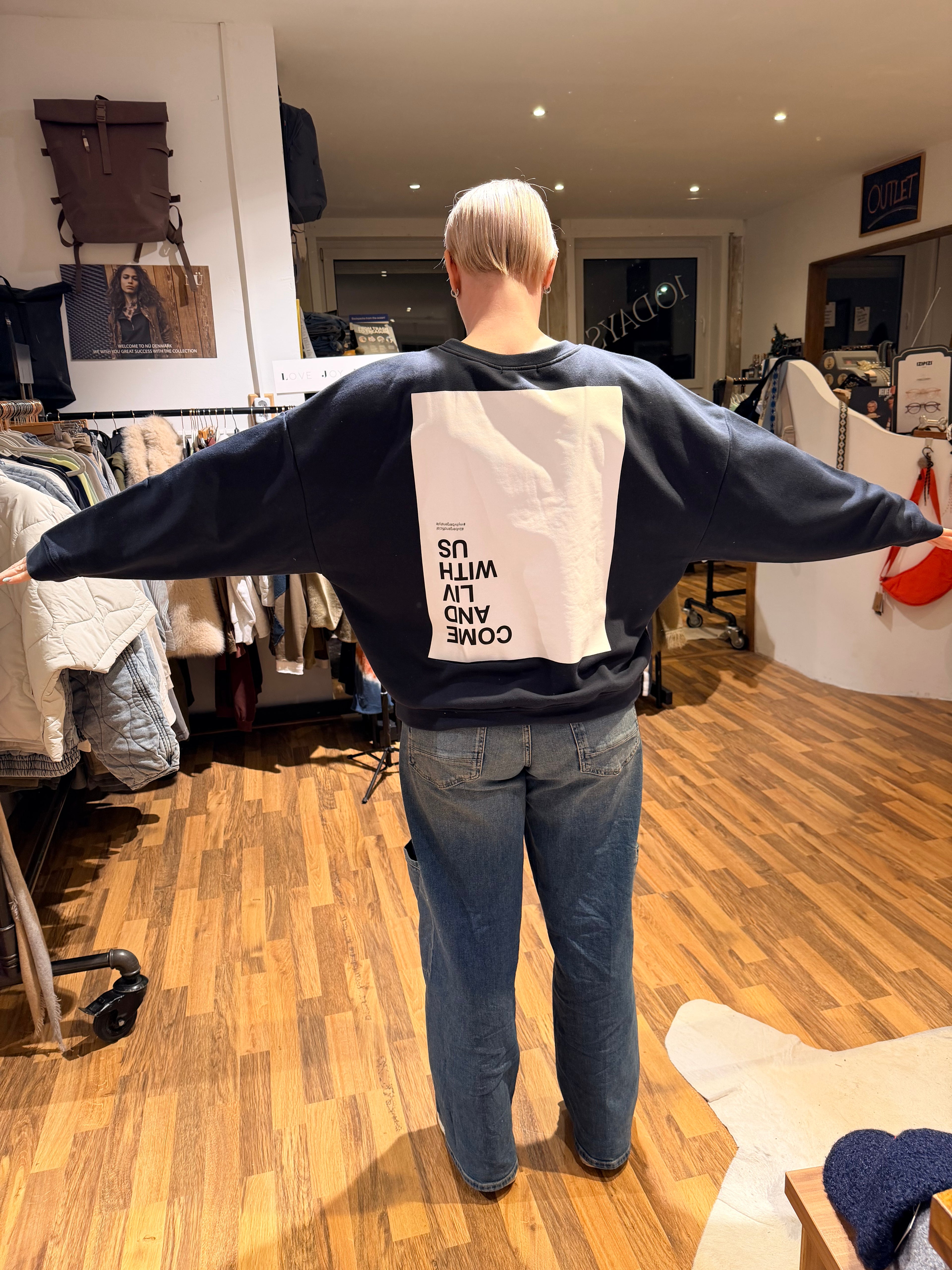 Liv Bergen Ella Come Sweatshirt Marino ( Navy Blau)