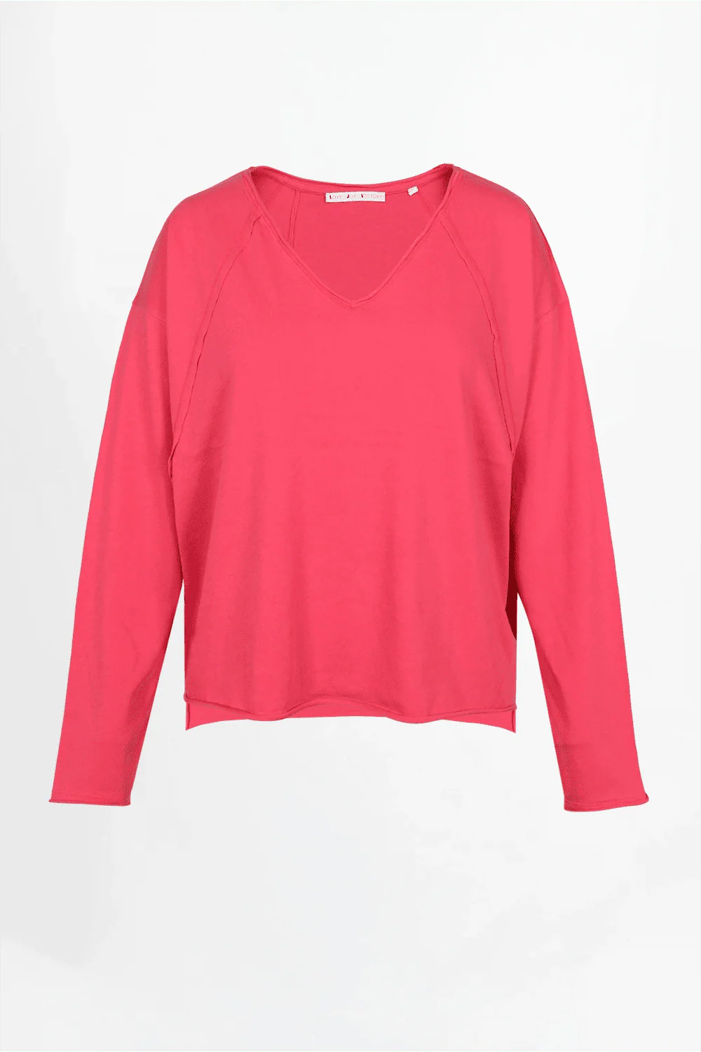 Love Joy Victory Oversized Longsleeve Charlotte in Geranium oder weiß